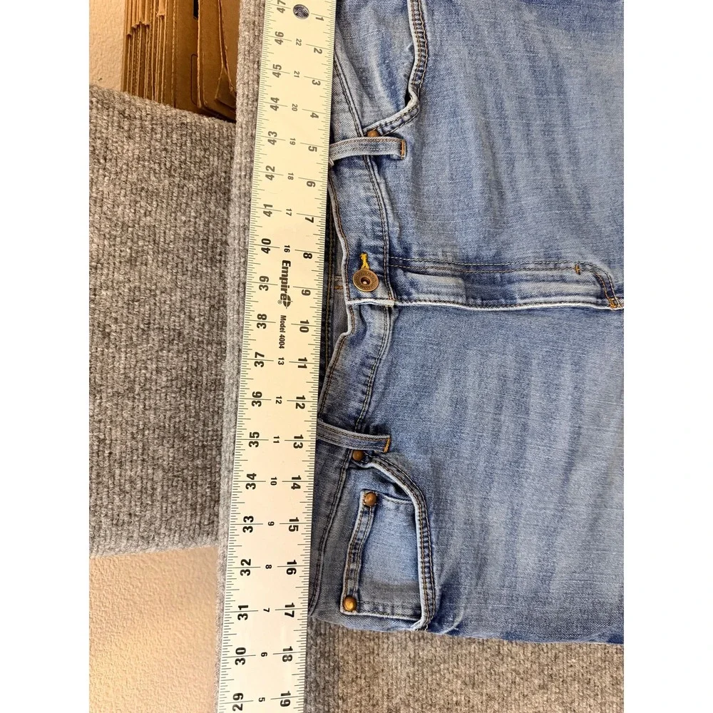 Wrangler Straight‎ Fit Mens Jeans 36x32 Light Wash Premium Denim Pants